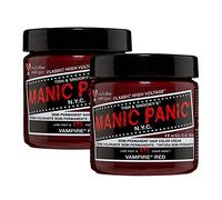 Manic Panic Vampire Red Crème classique, vegan, sans cruauté, teinture capillaire semi-permanente, 2 x 118ml