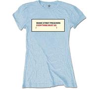 Manic Street Preachers - T-Shirt # S Blue Femmina # Everything Must Go [Import]