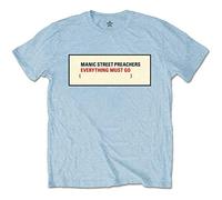 Rock Off Trade – T-shirt Manic Street Preachers Everything Must Go – Bleu – S – Unisexe – Import