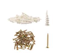 MANICAF Chevilles isolantes, lot de 40 chevilles pour isolation, 14 mm x 45 mm, ensemble de chevilles isolantes en polystyrène expansé, cheville autoperceuse en mousse rigide (20 chevilles pour façade