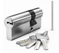 MANICAF Cylindre profilé 25/45 - Cylindre de serrure Euro - Cylindre de serrure double face - 70 mm - Avec 5 clés en laiton