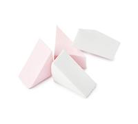 Manicare Lot de 4 éponges triangulaires à fond de teint, sans latex, pour maquillage liquide, crème et poudre, application lisse, accessoire de beauté, pour maquilleur