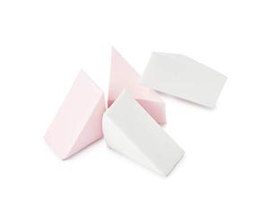 Manicare Éponge cosmétique sans latex - 4 pièces Éponge triangulaire pour fond de teint, crème et poudre, application impeccable pour le visage et les contours