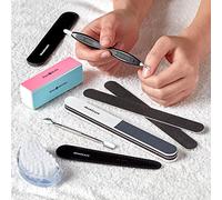 Manicare Kit de soin des ongles, lime et nettoie les ongles, coupe cuticules, nettoyage des ongles, planche émeri, brosse à ongles, cuticules envahies, outils de manucure, salon professionnel ou à la