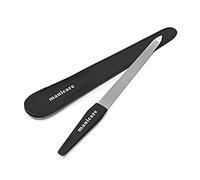 Manicare Lime à ongles saphir, longue double face avec grain grossier et fin pour façonner et coiffer les ongles naturels et artificiels, idéale pour les ongles durs, longue durée, parfaite pour les