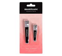 Manicare Lot de 2 coupe-ongles petit et moyen en acier inoxydable pour une coupe précise des ongles des pieds et des mains, lames professionnelles, parfaits pour la maison ou le salon