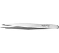 Manicare Pince à épiler bouts pointus en acier inoxydable - précision sourcils, poils incarnés et échardes - ergonomique, antirouille, avec capuchon protecteur