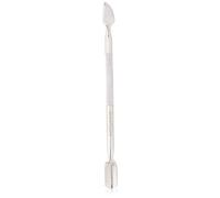 Manicare Pousse-cuticules et nettoyeur d'ongles en inox, outil professionnel de manucure et pédicure, double extrémité, nettoie le pourtour et le dessous de l'ongle, retire le vernis gel