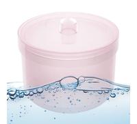 Manicure Equipment Cleaning Box - Nail Tool Sterilizer Container | PVC 8.9x6.7cm Portable Cleaner in White Blue Light Red, Professional Storage for Nail Polishing Heads Ceramic Bits Salon Home