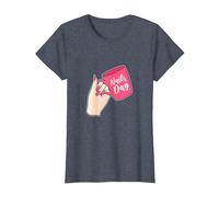 Manicuriste de la journée des Ongles T-Shirt, Femme, Bleu Chiné, S
