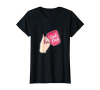 Manicuriste de la journée des Ongles T-Shirt, Femme, Noir, S