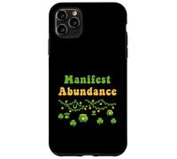 Manifest Abundance, fête de la Saint-Patrick, Shamrock Irlandais, New Age Coque pour iPhone 11 Pro Max