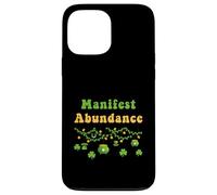 Manifest Abundance, fête de la Saint-Patrick, Shamrock Irlandais, New Age Coque pour iPhone 13 Pro Max