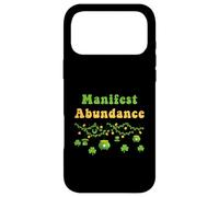 Manifest Abundance, fête de la Saint-Patrick, Shamrock Irlandais, New Age Coque pour iPhone 17 Pro Max