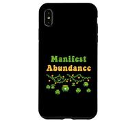 Manifest Abundance, fête de la Saint-Patrick, Shamrock Irlandais, New Age Coque pour iPhone XS Max