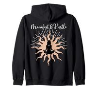 Manifest & Hustle Méditation Céleste Art Mystique Yoga Sweat à Capuche