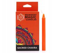 Manifest Magic Candles (set of 12) - Orange - Sacred Chakra