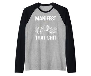 Manifest That Shit Manifestation spirituelle Cadeau Spirituel Manche Raglan