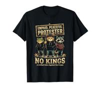 Manifestant Pacifique Non payé No Kings Funny Pro Democracy T-Shirt