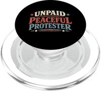 Manifestant Pacifique Non rémunéré Humour de Protestation Politique PopSockets PopGrip pour MagSafe