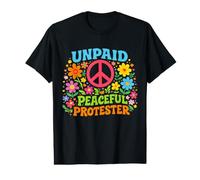 Manifestant Pacifique Non rémunéré, militantisme pour la Paix rétro, liberté T-Shirt Graphique avec Valeur