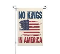 Manifestation Anti-Immigration « Pas De Rois En Amérique » À Los Angeles Drapeau De Jardin Décoratif Drapeau De Cour Suspendre Drapeaux De Jardin Pour Dortoirs Toutes Les Saisons 30X45cm