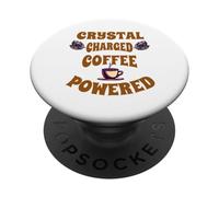 Manifestation de Maman spirituelle alimentée par du café chargé de Cristal PopSockets PopGrip Adhésif
