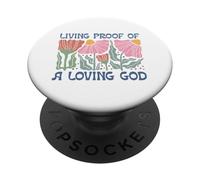 Manifestation Florale spirituelle d'un Dieu Aimant PopSockets PopGrip Adhésif