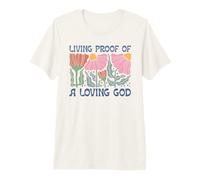 Manifestation Florale spirituelle d'un Dieu Aimant T-Shirt Haut de Gamme