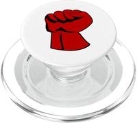Manifestation Rouge de Combat de Poing serré PopSockets PopGrip pour MagSafe