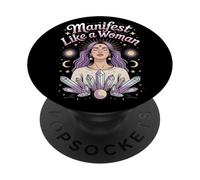 Manifeste comme Une Femme Émancipation des Femmes Égalité des Femmes PopSockets PopGrip Adhésif