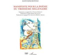 Manifeste pour la poésie du troisième millénaire - Giovanni Dotoli - L'harmattan - broché - Poésie