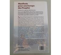 Manifeste Pour Une Europe Des Peuples - Réflexions Et Propositions Pour Une Refondation Du Projet Européen