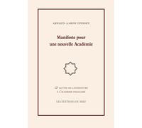 MANIFESTE POUR NOUVELLE ACADEMIE: 12E LETTRE DE CANDIDATURE A L