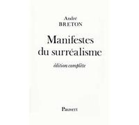 Manifestes du surréalisme - André Breton - Pauvert - Livre