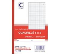 Manifold Autocopiant - ELVE - 5 x 5 - 210 x 140 mm - 50 Feuillets - Mixte