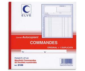Manifold 'Commandes', 210 x 210 mm, dupli
