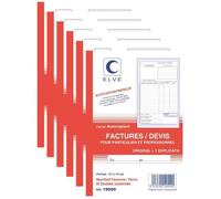 Manifold - Elve - AUTO-ENTREPRENEUR - Facture/Devis - 21 x 14 cm - Vertical - 100 pages