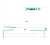 Manifold factures 21x13,5cm 50 feuillets dupli auocopiants exacompta 13280e G