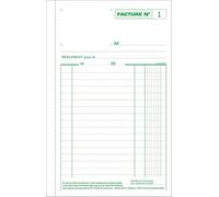 Manifold factures 21x13,5cm 50 feuillets tripli autocopiants