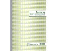 Exacompta Manifold Factures Auto-entrepreneur 29,7 x 21 cm 50 feuillets Dupli