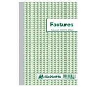 Manifold Factures avec mention TVA 29,7x21cm 50 feuillets tripli autocopiants