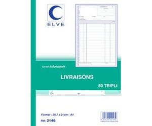 Manifold 'Livraisons', 140 x 210 mm, tripli