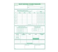 Manifold r.t.t enregistrement du temps de travail 50 feuillets dupli autocopiants