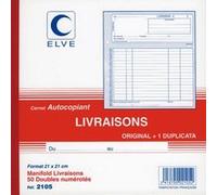 Manifolds Autocopiants "bon De Livraison" Ncr 21x21 50/2 G