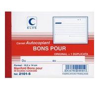 Manifolds Autocopiants "bon Pour" Ncr 105x140 50/2 G