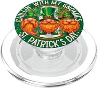 Manigances irlandaises drôles de Gnomes de la Saint-Patrick PopSockets PopGrip pour MagSafe