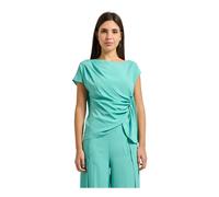 Manila Grace - Blouse avec Drapé Latéral - Femme - Blouses et Chemises - Vert - Taille: 36 FR