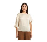 Manila Grace - Blouse en satin - Femme - Blouses et Chemises - Blanc - Taille: 44 FR