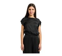 Manila Grace - Blouse en satin - Femme - Blouses et Chemises - Noir - Taille: 38 FR